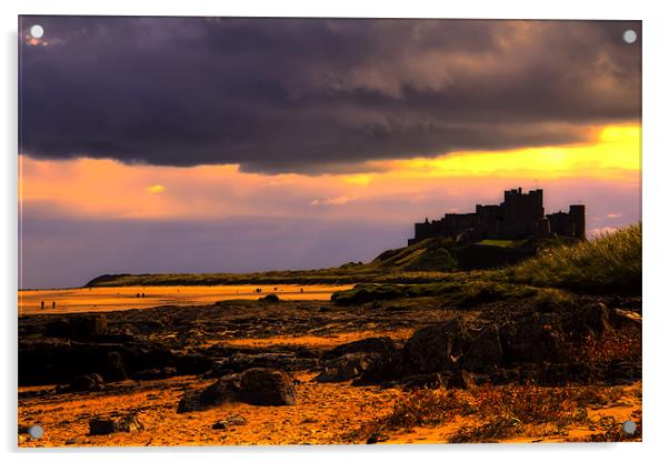 Bamburgh Castle Acrylic by Northeast Images