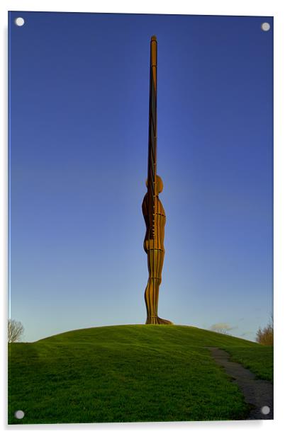 angel of the north. Acrylic by Northeast Images