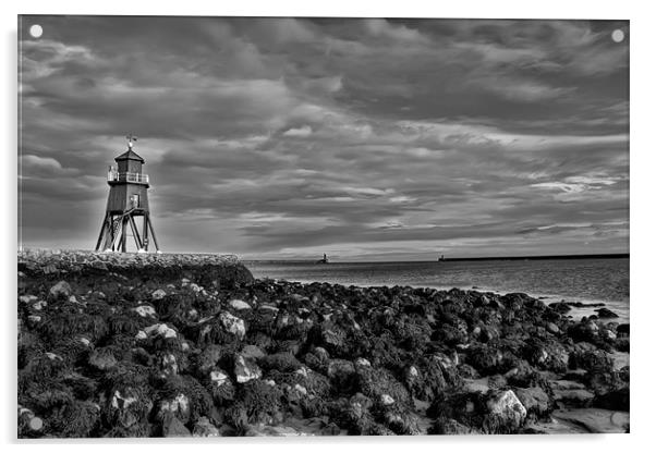 south shields groyne Acrylic by Northeast Images