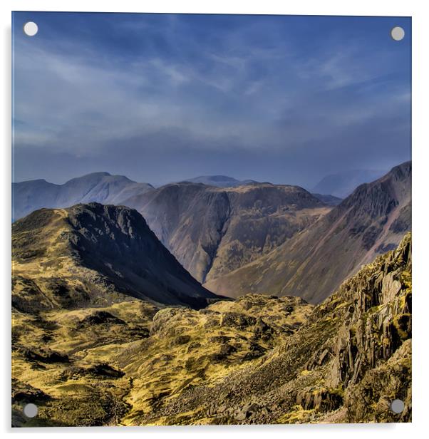 View from Scafell Acrylic by Northeast Images