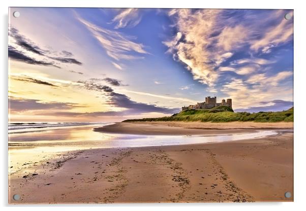 Bamburgh Castle Acrylic by Northeast Images