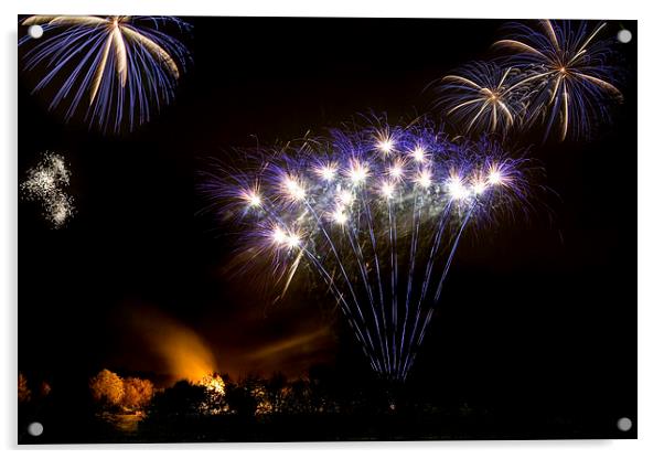 Firework Display Acrylic by Northeast Images