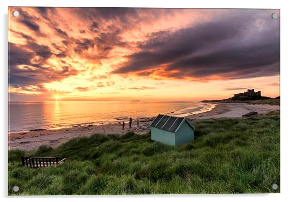 Bamburgh Castle Sunrise Acrylic by Northeast Images