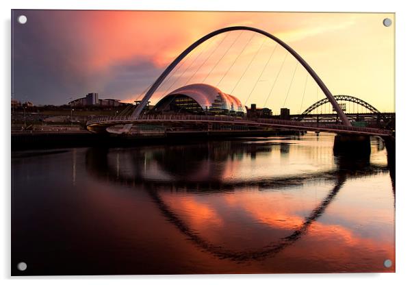  Newcastle Quayside Acrylic by Northeast Images