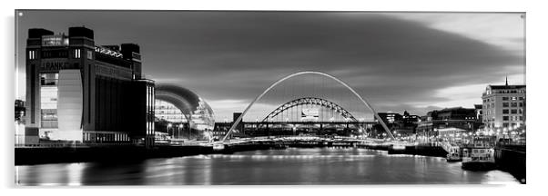  Newcastle Quayside Panoramic Acrylic by Northeast Images