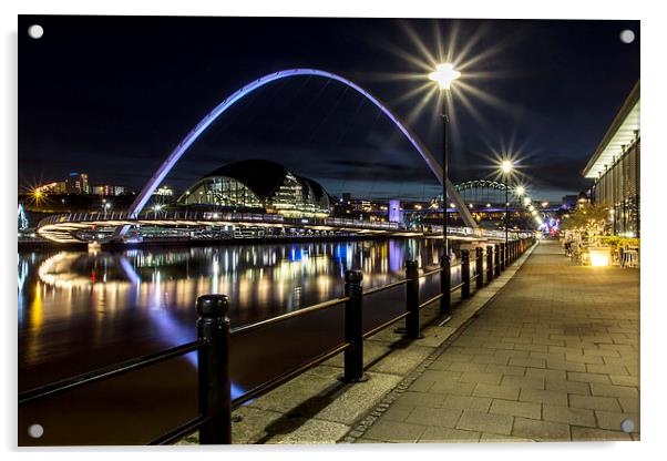  Newcastle Quayside Acrylic by Northeast Images