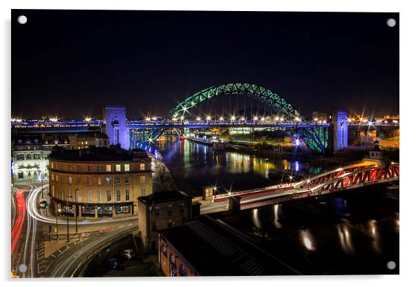  Newcastle Quayside Acrylic by Northeast Images