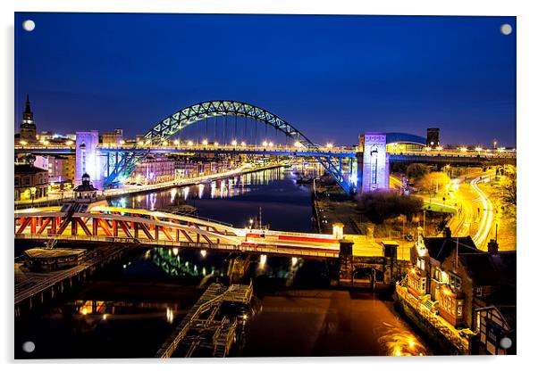  Newcastle Quayside Acrylic by Northeast Images