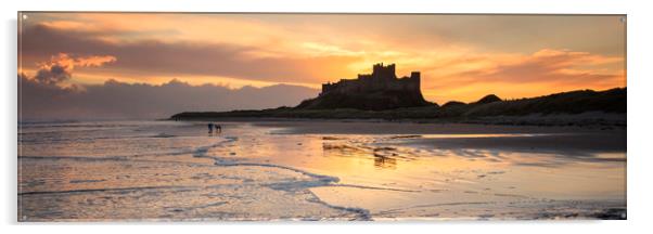 Bamburgh Castle panorama Acrylic by Northeast Images