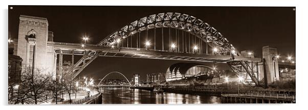 Tyne Bridge mono Acrylic by Northeast Images