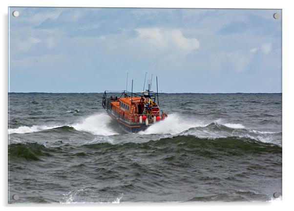 RNLI Lifeboat - Grace Darling Acrylic by Trevor Kersley RIP