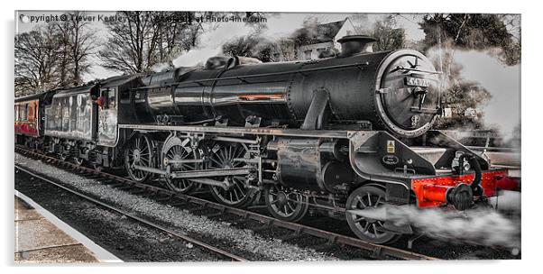 Vintage Steam Train Acrylic by Trevor Kersley RIP