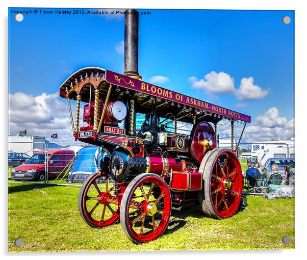 Pickering Steam Rally North Yorks Acrylic by Trevor Kersley RIP