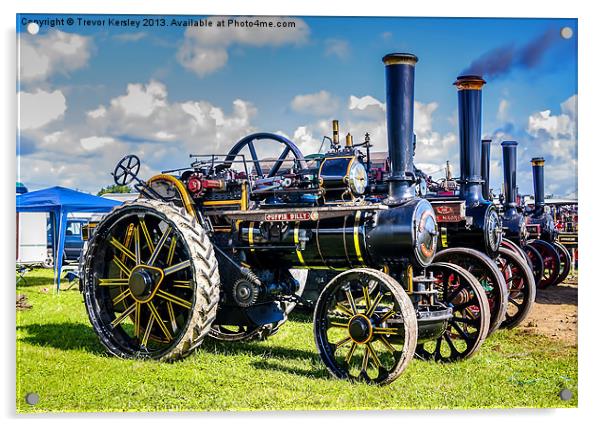 Pickering Steam Rally North Yorks Acrylic by Trevor Kersley RIP