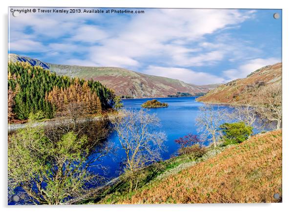 Haweswater Lake District Acrylic by Trevor Kersley RIP