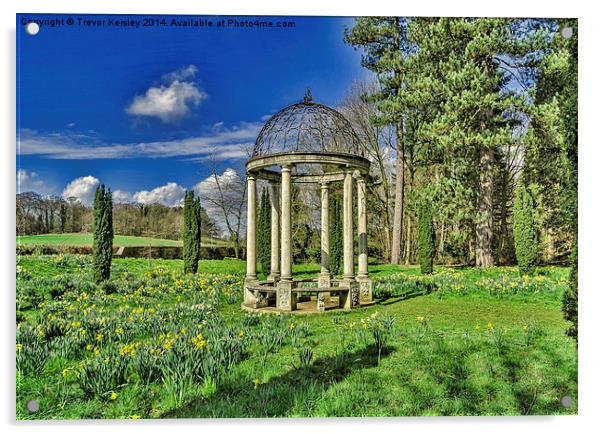 Spring in the Arboretum Acrylic by Trevor Kersley RIP