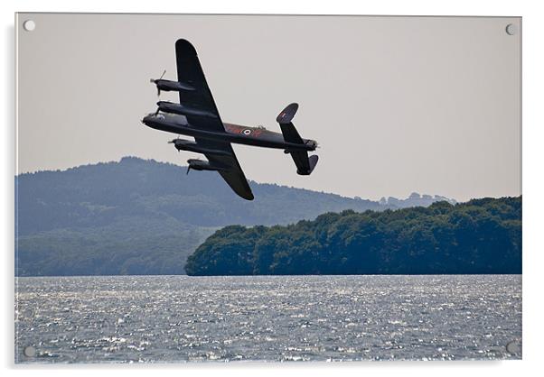 Lancaster Over Windermere Acrylic by Jason Connolly