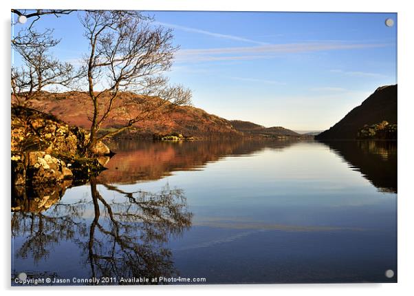 Ullswater Reflections Acrylic by Jason Connolly