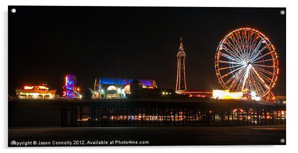 Blackpool Lights Acrylic by Jason Connolly