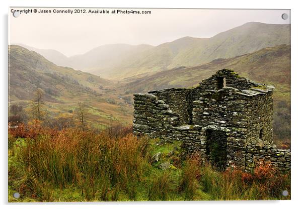 Old Barn, Kirkstone Acrylic by Jason Connolly