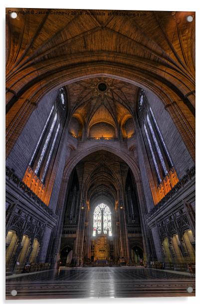 Liverpool Cathedral, England Acrylic by Jason Connolly