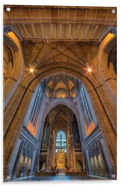 Liverpool Anglican cathedral Acrylic by Jason Connolly
