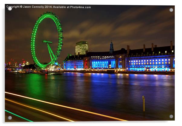  The London Eye Acrylic by Jason Connolly