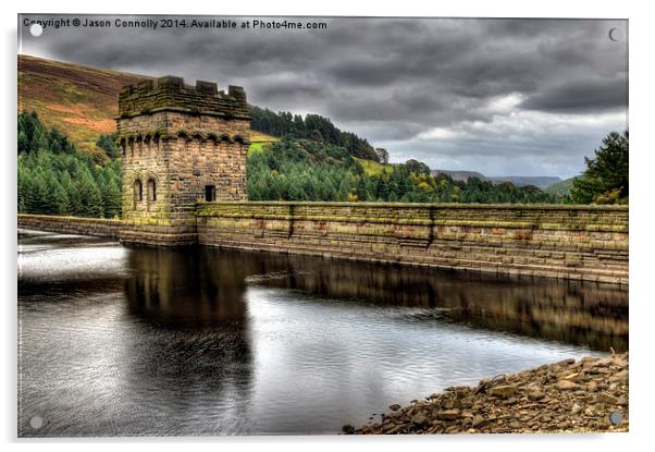  Derwent Dam, Derbyshire Acrylic by Jason Connolly