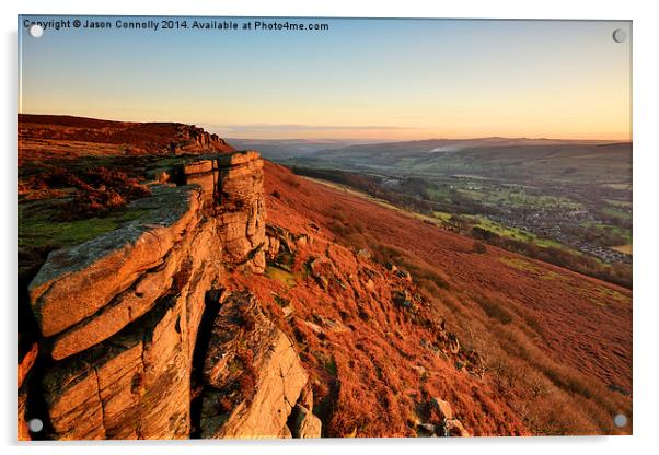  Bamford Edge, Derbyshire Acrylic by Jason Connolly