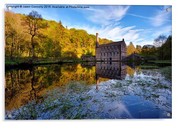  Gibson Mill, Hardcastle Crags, Hebden Bridge Acrylic by Jason Connolly