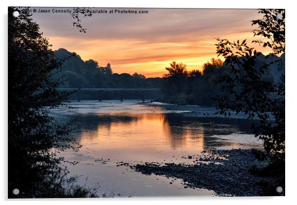  River Ribble Sunrise Acrylic by Jason Connolly