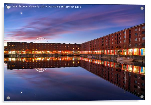 Sunrise On The Docks Acrylic by Jason Connolly