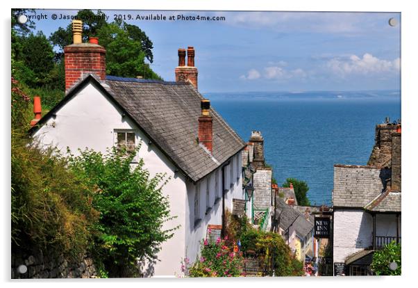 Clovelly, Devon. Acrylic by Jason Connolly