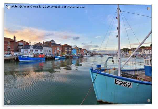 Weymouth Harbour Acrylic by Jason Connolly