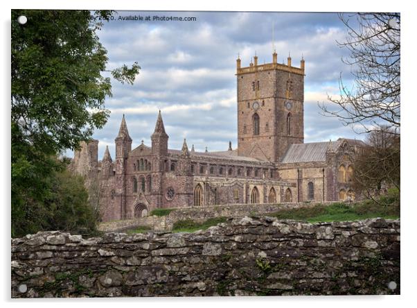 St David's cathedral, Wales. Acrylic by Jason Connolly