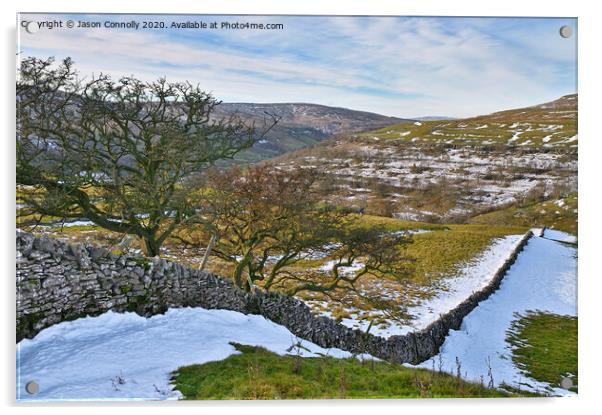 Upper Wharfedale, Yorkshire. Acrylic by Jason Connolly