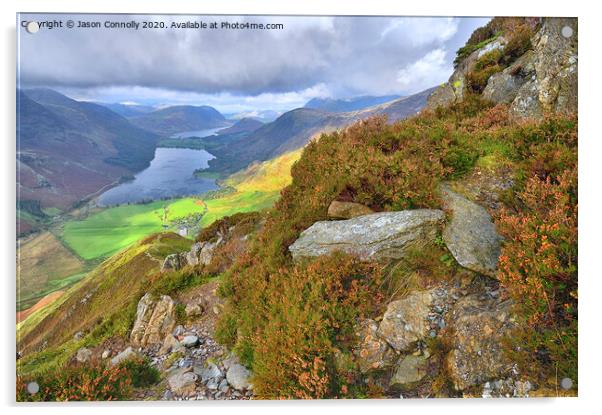 Buttermere Views. Acrylic by Jason Connolly