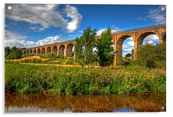 The Avon Viaduct Acrylic by Tom Gomez