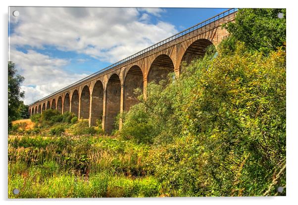 Viaduct over the Avon Valley Acrylic by Tom Gomez