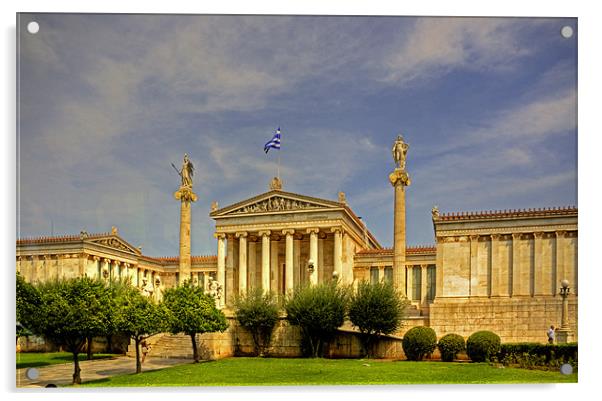 Academy of Athens Acrylic by Tom Gomez