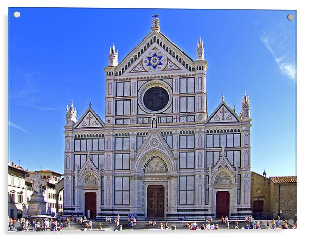 Santa Croce Church Acrylic by Tom Gomez