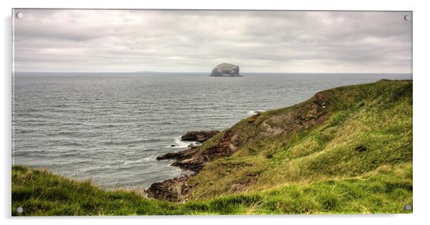 The Bass Rock Acrylic by Tom Gomez