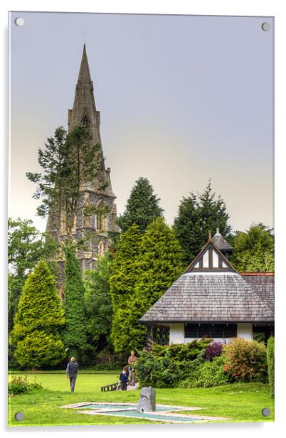 Ambleside Parish Church Acrylic by Tom Gomez