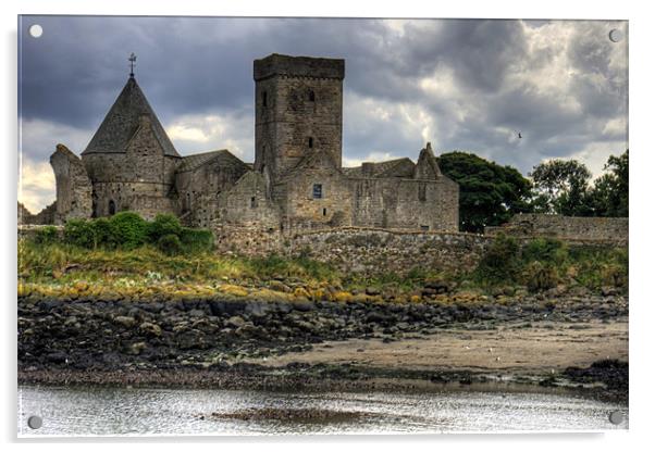 Inchcolm Abbey Acrylic by Tom Gomez