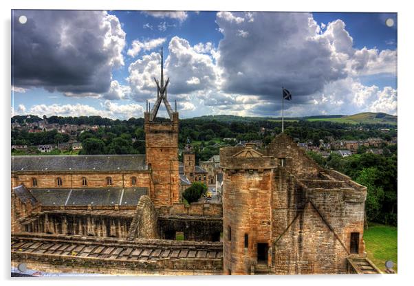 Historic Linlithgow Acrylic by Tom Gomez