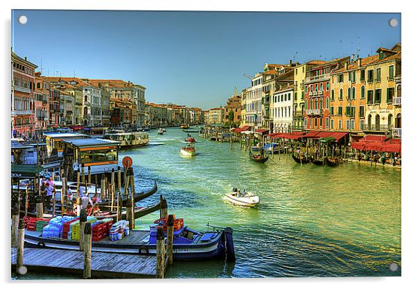 Life in Venice Acrylic by Tom Gomez