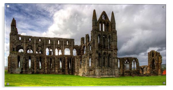 The remains of Whitby Abbey Acrylic by Tom Gomez