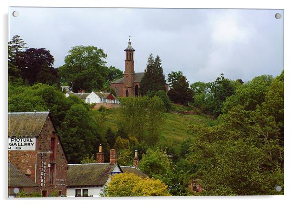 Blairgowrie Old Parish Kirk Acrylic by Tom Gomez