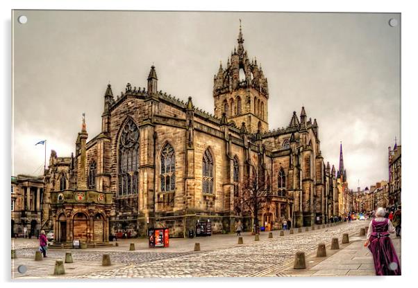 High Kirk of Edinburgh Acrylic by Tom Gomez