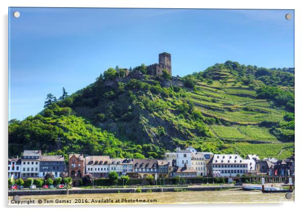 Burg Gutenfels Acrylic by Tom Gomez